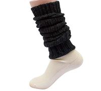 Hirsch Natur, Leg warmers, 100% wool (controlled organic cultivation). - Grey - One size