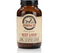 Hirsch Organic 100% UK Grass-Fed Beef Liver Capsules | British Sourced & Produced Freeze-Dried Supplement - Soil Association Certified - 180 Capsules