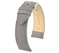 Hirsch Osisris Large 03433030-2-18 mm - Unisex - Genuine Leather Grey 18 mm