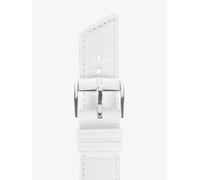 HIRSCH Princess 20mm Medium White Leather Watch Strap 02628101-2-20