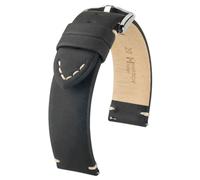 Hirsch Ranger Large 05402050-2-20 mm - Unisex - Genuine Leather Black 20 mm