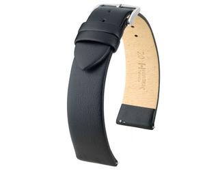 Hirsch Toronto Large 03702050-2-18 mm - Unisex - Genuine Leather Black 18 mm