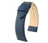Hirsch Toronto Large 03702080-1-20 mm - Unisex - Genuine Leather Blue 20 mm