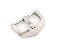 HIRSCH Unisex Watch Strap Buckle L316 Stainless Steel Model Active 18mm Matte Silver, Classic