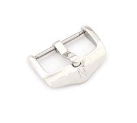 HIRSCH Unisex Watch Strap Buckle L316 Stainless Steel Model Active 22mm Polished Silver, Classic