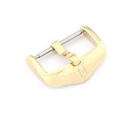 HIRSCH Unisex Watch Strap Buckle L316 Stainless Steel Model Active 24mm Gold Polished, Classic