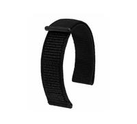 HIRSCH Vocem Black Watch Strap Soft, Elastic & Versatile, 22 mm
