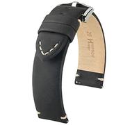 Hirsch Watch bracelet Ranger - real calf leather - classic/elegant - for ladies & gentlemen - black - 18 mm