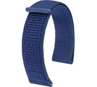HIRSCH Watch strap Vocem - Nylon watch strap - watch strap for sport and outdoor activities - durable, flexible and vegan - Blue - 20 mm