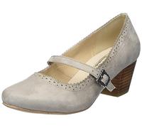 HIRSCHKOGEL Women's Court Shoes Pump, Stone, 8.5 UK