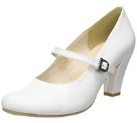 Hirschkogel Women's Court Shoes Pump, White, 4.5 UK