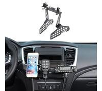HIRUFAIT Phone Holder Center Console Bracket Compatible with M-itsubishi L200 / Triton 2019-2023, Phone Mount Multi Functional Expansion Platform, ABS & Aluminum Alloy (Style F)