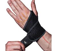 HiRui 2 Pack Wrist Compression Strap and Wrist Brace Sport Wrist Support for Fitness, Weightlifting, Tendonitis, Carpal Tunnel Arthritis, Pain Relief-Wear Anywhere-Adjustable (Black)
