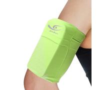 HiRui Universal Sports Armband Cell Phone Armband Sleeves Running Armband for Exercise Workout, Compatible with iPhone 17/17Plus/Pro/16/15/15Plus/14 Samsung Galaxy All Phones (Small, Bright Yellow)