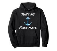 His and hers cruise shirts Shes my first mate couples cruise Pullover Hoodie