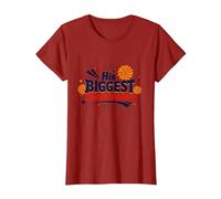 His Biggest Cheerleader: Proud Dad Support T-Shirt, Women, Cranberry Red, Medium