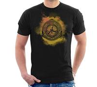 His Dark Materials The Goldent Compass Clouds Men's T-Shirt Black