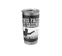 His face is Sagging with Tension - Darts Stainless Steel Insulated Tumbler