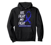 His Fight Is My Fight Adrenoleukodystrophy Awareness Warrior Pullover Hoodie
