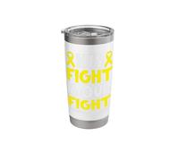 His Fight is Our Fight Sarcoma Awareness Support Campaign Stainless Steel Insulated Tumbler