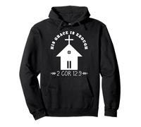 His Grace Is Enough Church Lover Uplifting Spiritual Message Pullover Hoodie