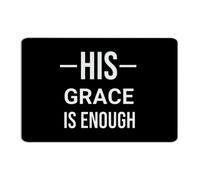 His Grace Is Enough Metal Signs Outdoor 12x18 Inch Farmhouse Porch Gate Office Wall Decor Metal Plaque Wall Art Plaques for Living Room