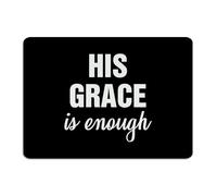 His Grace Is Enough Metal Tin Sign 10x14 Inch Funny Novelty Lounge Dining Room Laundry Wall Decorations Metal Plaque Wall Art Plaques for Bedroom