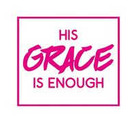 his Grace is Enough Wall Decals 67.2x77cm Self Adhesive Rosered