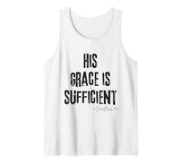 His Grace is Sufficient 2 Corinthians 12:9 Bible Faith Hope Tank Top