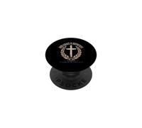 His Grace Is Sufficient 2 Corinthians 12:9 Faith Cross PopSockets Adhesive PopGrip