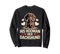 His Hooman Her Dachshund Cute Wiener Dog Quote Sweatshirt