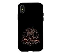 His Loss My Freedom Divorce Single Woman Case for iPhone X/XS
