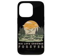 His Love Endures Forever Psalm 136 Christian Bible Verse Case for iPhone 13 Pro