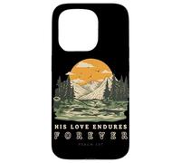 His Love Endures Forever Psalm 136 Christian Bible Verse Case for iPhone 15 Pro
