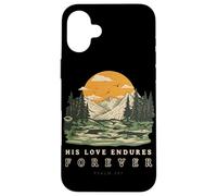 His Love Endures Forever Psalm 136 Christian Bible Verse Case for iPhone 16 Plus