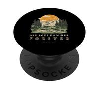 His Love Endures Forever Psalm 136 Christian Bible Verse PopSockets Adhesive PopGrip