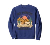 His Mercies Are New Each Morning - Lamentations 3:23 Retro Sweatshirt