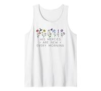 His Mercies are New Every Morning Bible Verse Christian God Tank Top