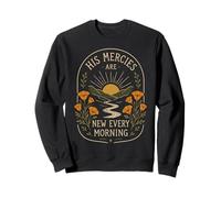 His Mercies Are New Every Morning California Poppy Sweatshirt