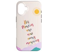 His Mercies Are New Every Morning Christian Bible Verse Case for iPhone 16