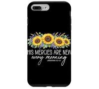 His Mercies Are New Every Morning Christian Sunflower Case for iPhone 7 Plus/8 Plus