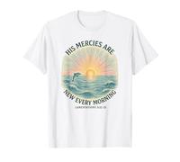 His Mercies Are New Every Morning - Dolphin & Sunrise T-Shirt