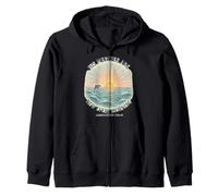 His Mercies Are New Every Morning - Dolphin & Sunrise Zip Hoodie