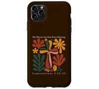 His Mercies Are New Every Morning Floral Bible Verse Case for iPhone 11 Pro Max