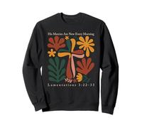 His Mercies Are New Every Morning Floral Bible Verse Sweatshirt