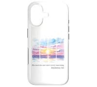 His Mercies Are New Every Morning Ocean Sunrise Bible Verse Case for iPhone 17