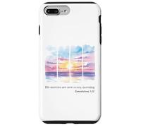 His Mercies Are New Every Morning Ocean Sunrise Bible Verse Case for iPhone 7 Plus/8 Plus