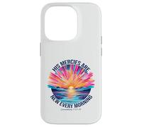 His Mercies Are New Every Morning Scripture Sunrise Case for iPhone 14 Pro