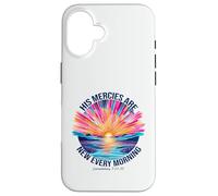His Mercies Are New Every Morning Scripture Sunrise Case for iPhone 16