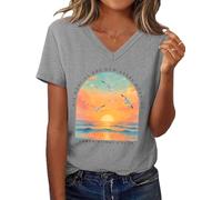 His Mercies are New Every Morning Shirt Sunrise Seagull Graphic T-Shirt Christian Bible Verse Tee Tops